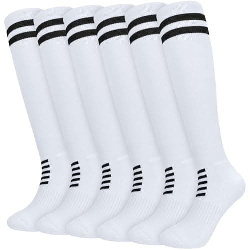 Image of srclo Kids Football Socks Boys Girls Junior Youth Sports Socks Athletic Sock Basketball Running,Training,Rugby,Hockey 6-12Year
