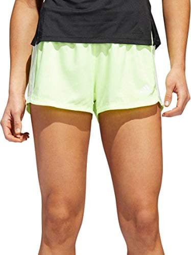 Image of adidas Women's 3-stripes Woven Shorts - Yellow - XL