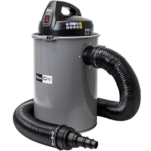 Image of SIP 50L Dust & Chip Extractor 1100W Woodworking Dust Collector Workshop Vacuum 0.5 Micron