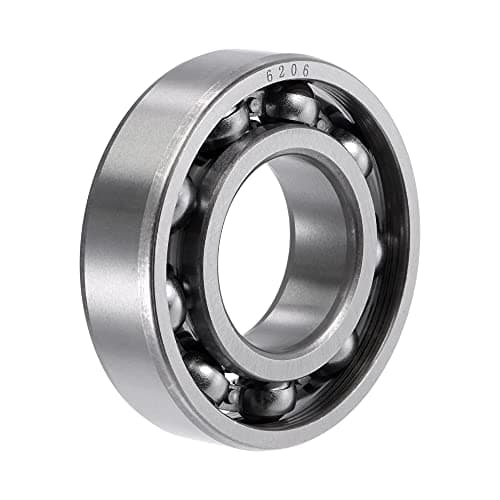 Image of sourcing map 6206 Deep Groove Ball Bearings 30mm Bore 62mm OD 16mm Thick CN Open Type Chrome Steel