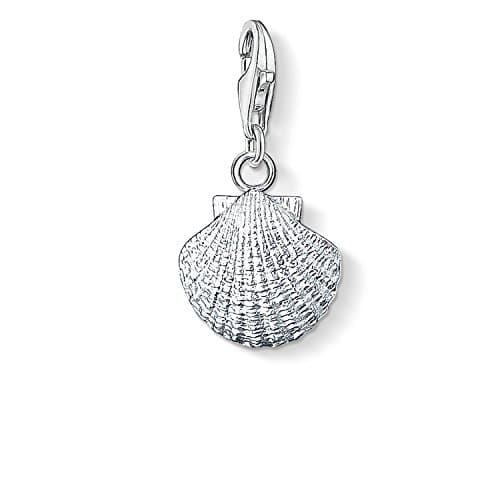 Image of Thomas Sabo Women Charm Pendant Shell Charm Club 925 Sterling Silver 0803-001-12