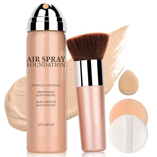 Image of QIUFSSE Magic Minerals Airbrush Foundation Spray,Silk Flawless Airbrush Foundation for Older Women,Teenagers,Middle-aged,Hydrates and Moisturizes,Buildable Coverage for Smooth Radiant Skin (03 Nude)