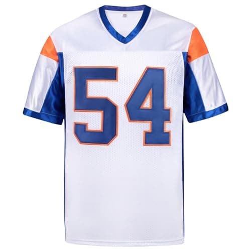 Image of Afuby Thad Castle Jersey, 54 Mountain State Football Jerseys Blue White S-XXXL, White, XL
