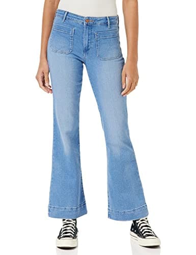 Image of Wrangler Women's Flare Jeans, Brown, W28 / L30