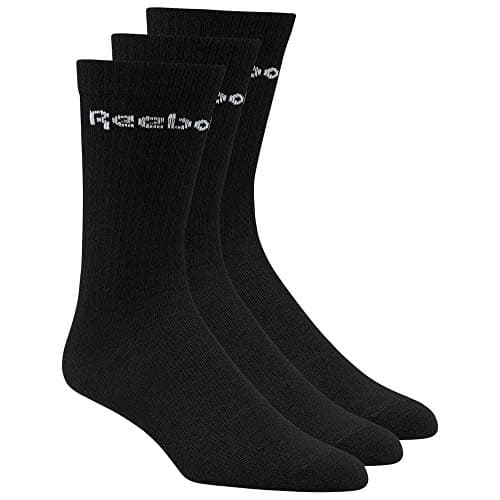 Image of Reebok Act Core Crew Sock 3p Unisex Adult Socks, unisex_adult, Socks, FL5229, Black, L