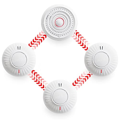 Image of Wireless Interlinked Smoke & Heat Alarm Bundle | Scotland & England Law Compliant | 10 Year Battery Life | CE & BS Certified | LINKD Alarms | Easy Set Up | UK Phone & Email Support