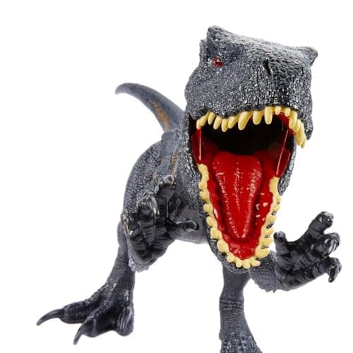 Image of Mattel Jurassic World: Fallen Kingdom Giant Dinosaur Toy, Super Colossal Indoraptor, Swallows Mini Figures, 3 Feet Long Authentic Figure, HKY14