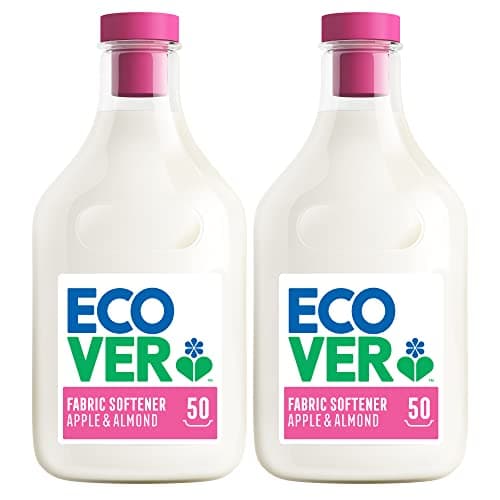 Image of Ecover Fabric Softener, Apple Blossom & Almond, 2 x 50 Washes, 2 x 1.5L (Pack of 2)