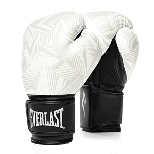 Image of Everlast Unisex Spark Boxing Gloves White Geo 16oz