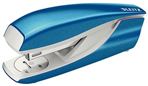 Image of Leitz Stapler, 30 Sheet Capacity, Ergonomic Metal Body, Includes Staples, WOW Range, 55021036 - Metallic Blue
