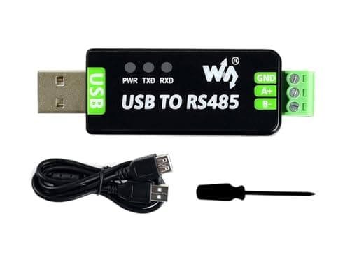 Image of Waveshare Industrial USB to RS485 Converter with Original FT232RL and SP485EEN Embedded Protection Circuits for Industrial Control Equipments and/or Applications with High Communication Requirement