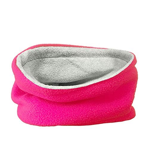 Image of TOSKATOK® Childrens Kids Boys Girls Warm Winter Reversible Soft Fleece Snood Neckwarmer Scarf-Pink