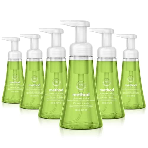 Image of Method Foaming Hand Soap, Green Tea + Aloe, 10 Ounce (Pack 6)
