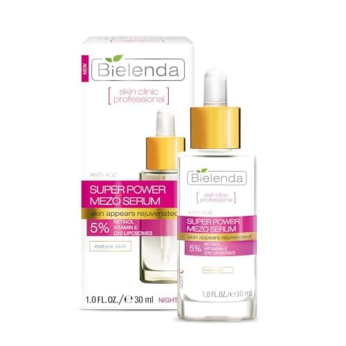 Image of Bielenda Mezo Rejuvenating Anti-Wrinkle Serum with Retinol and Vitamin E, Anti-Ageing Treatment, 30 ml