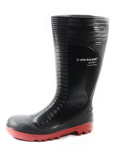 Image of Dunlop Unisex Acifort Ribbed Safety Wellington Boot Black Size 09