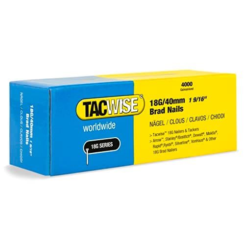 Image of Tacwise 1714 Type 18G / 40 mm Galvanised Brad Nails, Pack of 4,000