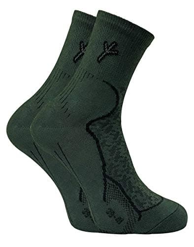 Image of Dr Hunter - 2 Pairs Mens Antibacterial Anti Fungal Odour Cotton Walking Hiking Boot Socks with Silver Technology (12-14 uk, DHS)