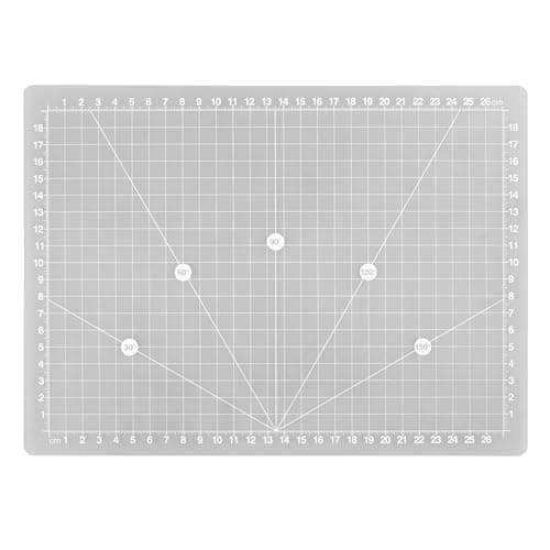 Image of PURElite A4 Translucent Self-Healing Craft Cutting Mat 30 x 22cm, Light Box Compatible, cm Grid with Angle Markings, 3mm Thick Hobby Board for Sewing Quilting Fabric Model Making