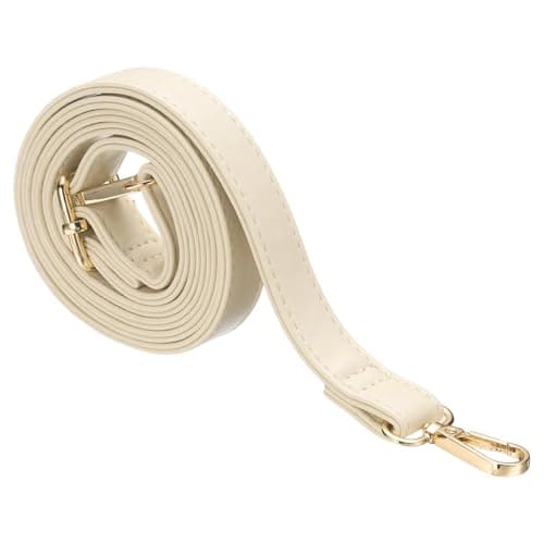 Image of sourcing map Leather Purse Strap Replacement Crossbody, 27.6-51.2 Inch Adjustable Bag Strap Purse Straps for Women Crossbody Bags Shoulder Bag Handbag, Light White