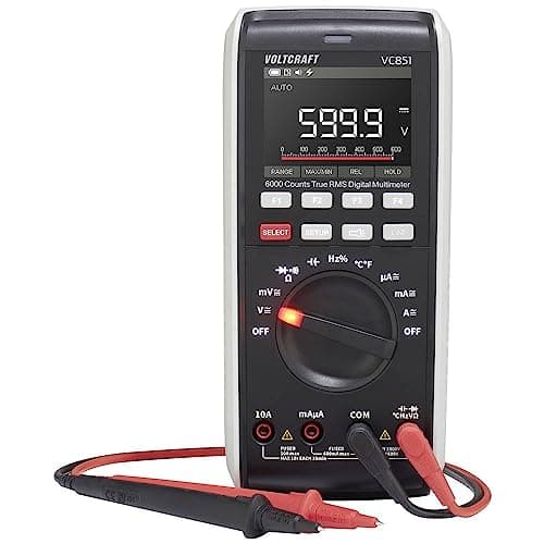 Image of VOLTCRAFT Digital Hand-Multimeter, CAT III 1000V, CAT IV 600V, 6000 Counts, Compact, Battery Powered, Model VC-12884325, Multimeter