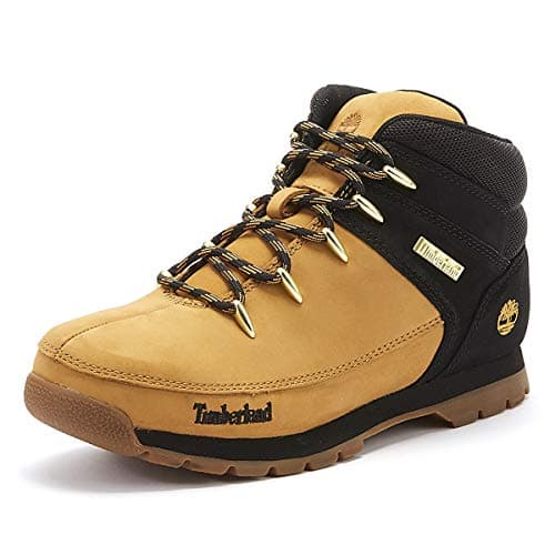 Image of Timberland Euro Sprint (Junior) Classic Boots, Yellow (Wheat/Black Nubuck), 5.5 UK