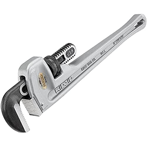 Image of RIDGID 31100 Model 818 Aluminium Straight Pipe Wrench, 18-inch Plumbing Wrench