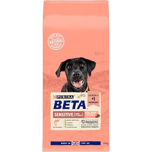 Image of BETA - Sensitive Adult Dry Dog Food - Rich In Salmon - Natural Probiotic Supports Digestive Health - 14KG