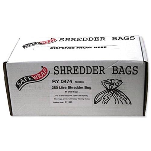 Image of Safewrap Shredder Bag 250 Litre Pack of 50 RY0474