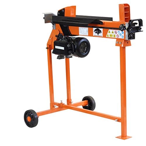 Image of Forest Master FM10T-TC 5 Ton Heavy Duty Electric Log Splitter with T Stand, DUOCUT Blade and Ramstop - 2200W Motor, Pre-Filled and Ready For Use - CE/UKCA Compliant