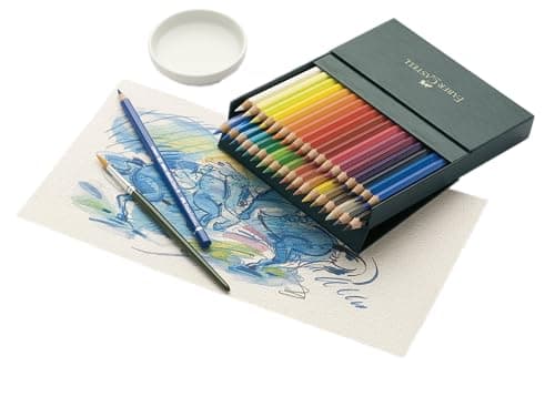 Image of Faber-Castell Art & Graphic Albrecht Dürer Watercolour Pencil, Multicoloured, Gift Box of 36, Art, Craft, Drawing, Sketching, Home, School, University, Colouring