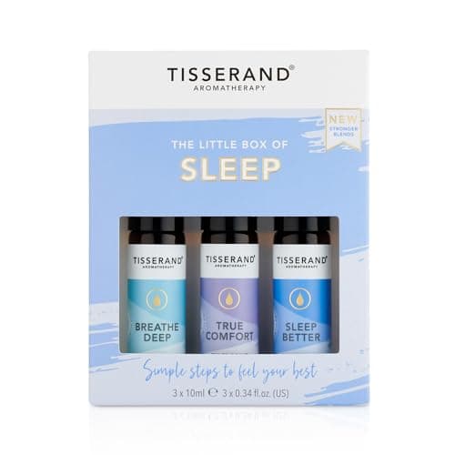 Image of Tisserand - The Little Box of Sleep - Breathe Deep, True Comfort, Sleep Better - 100% Natural Pure Essential Oils - 3x10ml