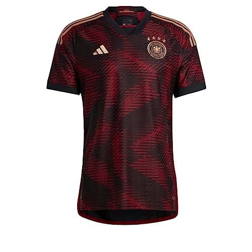 Image of Adidas Germany 22 Away Men's Authentic Jersey, Black, Size L