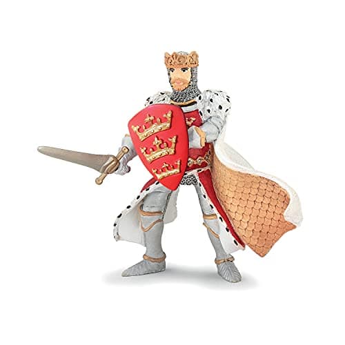 Image of Papo - Realistic Red King Arthur Figure - Ages 3+ - Fantasy & Medieval Collection - Creative Play Arthurian Legends - Gift Idea Toy for Girls and Boys