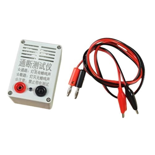 Image of Auratrove 9V Buzzer Continuity Tester, Audible and Visual Wire Cable PCB Circuit with 100dB Alarm, Electrical Conductivity Tool for Home and Professional Use