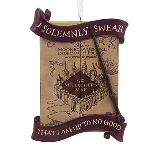 Image of Hallmark Harry Potter Marauder's Map Christmas Ornament, Harry Potter Decoration, Christmas Hanging Ornament, Gifts for Christmas