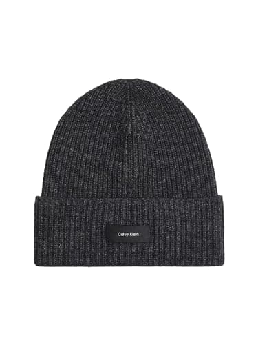Image of Calvin Klein Daddy Wool Rib Beanie Black
