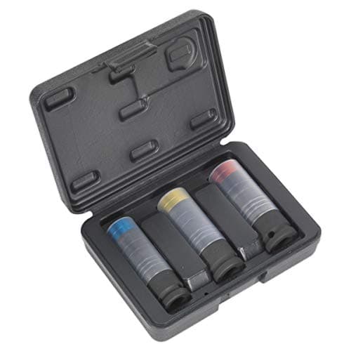 Image of Sealey Sx039 Alloy Wheel Ultra-Power Impact Socket Set 3Pc 1/2Sq Drive