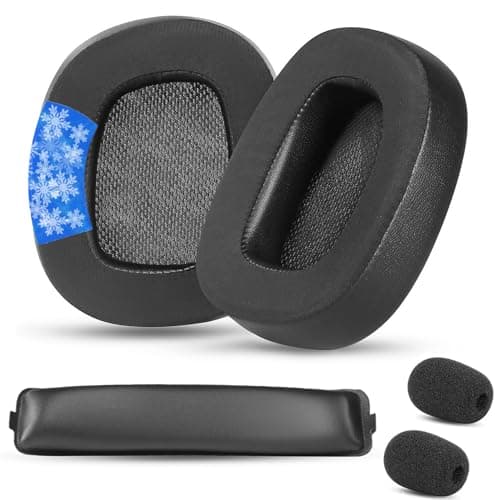 Image of YunYiYi Cooling Gel G935 Ear Pads Headband Replacement Compatible with Logitech G935 G635 G933 G633 Wireless Gaming Headset Earpads for G933S G633S Headset with ice Silk Fabric Added Thickness