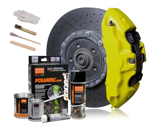 Image of FOLIATEC Brake Caliper Paint Set Neon Yellow 4 Components