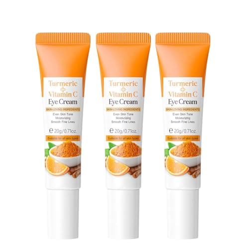 Image of Turmeric Vitamin C Eye Cream, Eye Repair Cream For Dark Circles And Puffiness, Brightens & Revitalises Undereye Skin, Eye Care for Men & Women