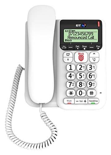 Image of BT Decor 2600 Corded Phone with Advanced Call Blocker (Renewed)