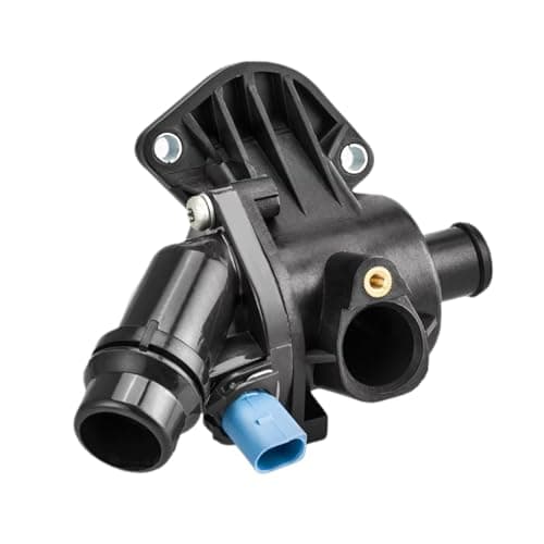 Image of Auto Coolant Thermostat Engine Cooling Thermostat Assembly 06B121111H Compatible With VW For Passat B5 2001 2002 2003 2004 2005 OEM 06B121111K 06B121111G