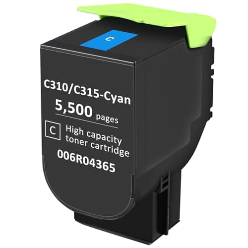 Image of for Xerox C310 C315 Toner Cartridge,Cyan 5500 Pages Extra High Capacity Replacement 006R04365 Compatible 006R04357 Standard Ink Cartridge for Xerox C315DNI C310DNI Color Multifunction Printer (Cyan)