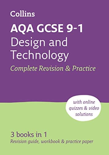 Image of AQA GCSE 9-1 Design & Technology Complete Revision & Practice: Ideal for the 2026 and 2027 exams includes online edition, quizzes and video solutions (Collins GCSE Grade 9-1 Revision)