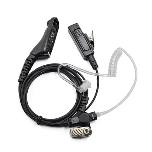 Image of Acoustic Tube Earpiece Headset with Microphone,Multi Pin Two Way Radio Covert Security Bodyguard PTT Earpiece Headset for Motorola DP3400 DP4400 DGP4150 XPR6300 APX1000 APX4000 GP68 GP88 GP300