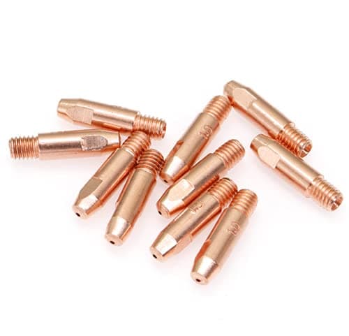 Image of MASUNN 10 Pcs 24KD M6 MIG/MAG Welding Torch Contact Tip Gas Nozzle 0.8/1.0/1.2/1.4mm-1.0mm