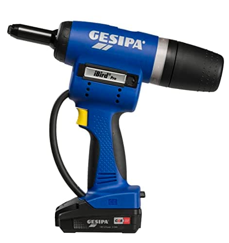 Image of GESIPA iBird Pro 1679683 Battery Blind Rivet Device Stroke 25 mm 18 V 2 Ah Includes Battery and Charger