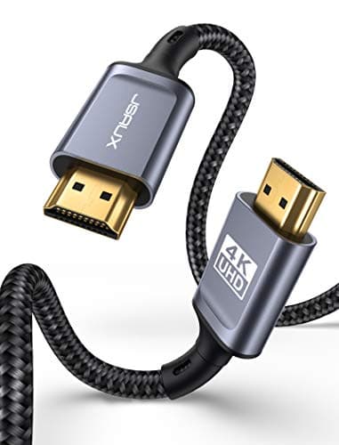 Image of JSAUX 4K HDMI Cable 3M, Ultra High Speed 18Gbps HDMI 2.0 Cable Lead Support 4K@60Hz HDR, HDCP 2.2, 2160P, HD 1080P, Ethernet, 3D, ARC Compatible with Fire TV, Apple TV, PlayStation PS4 PS3 PC - Grey