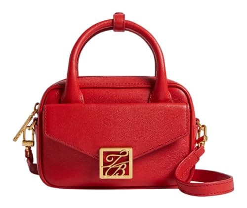 Image of Ted Baker Anibell Detail Mini Leather Crossbody Bag Brt - Red