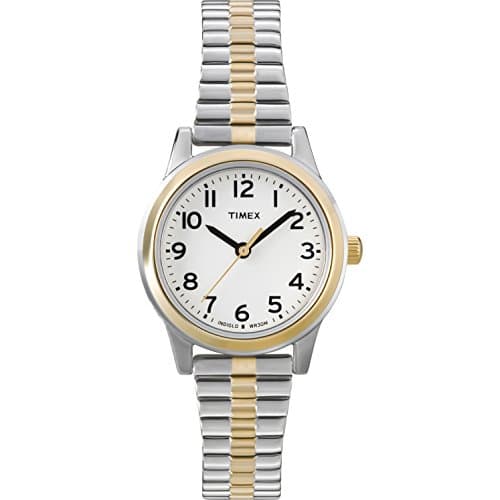 Image of Timex Women's Essex Ave 25mm Watch, Two-Tone/White, Classic